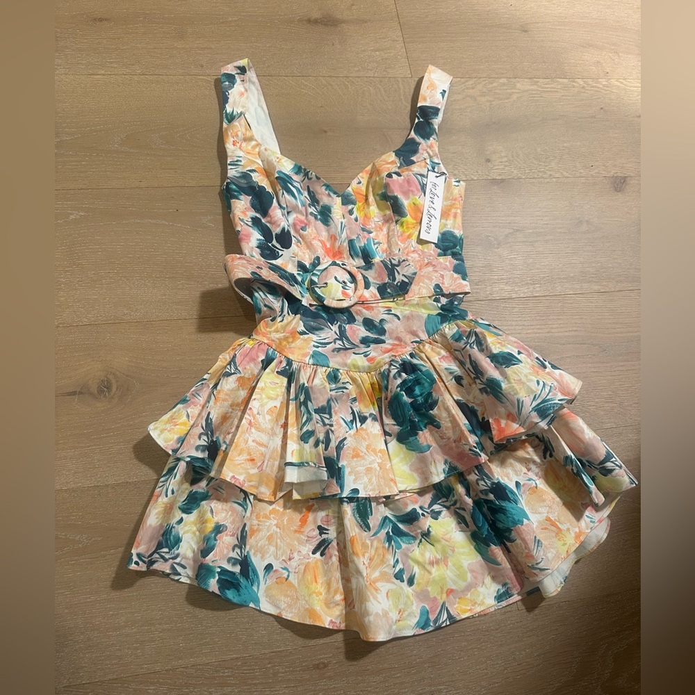 For Love And Lemons belted mini dress